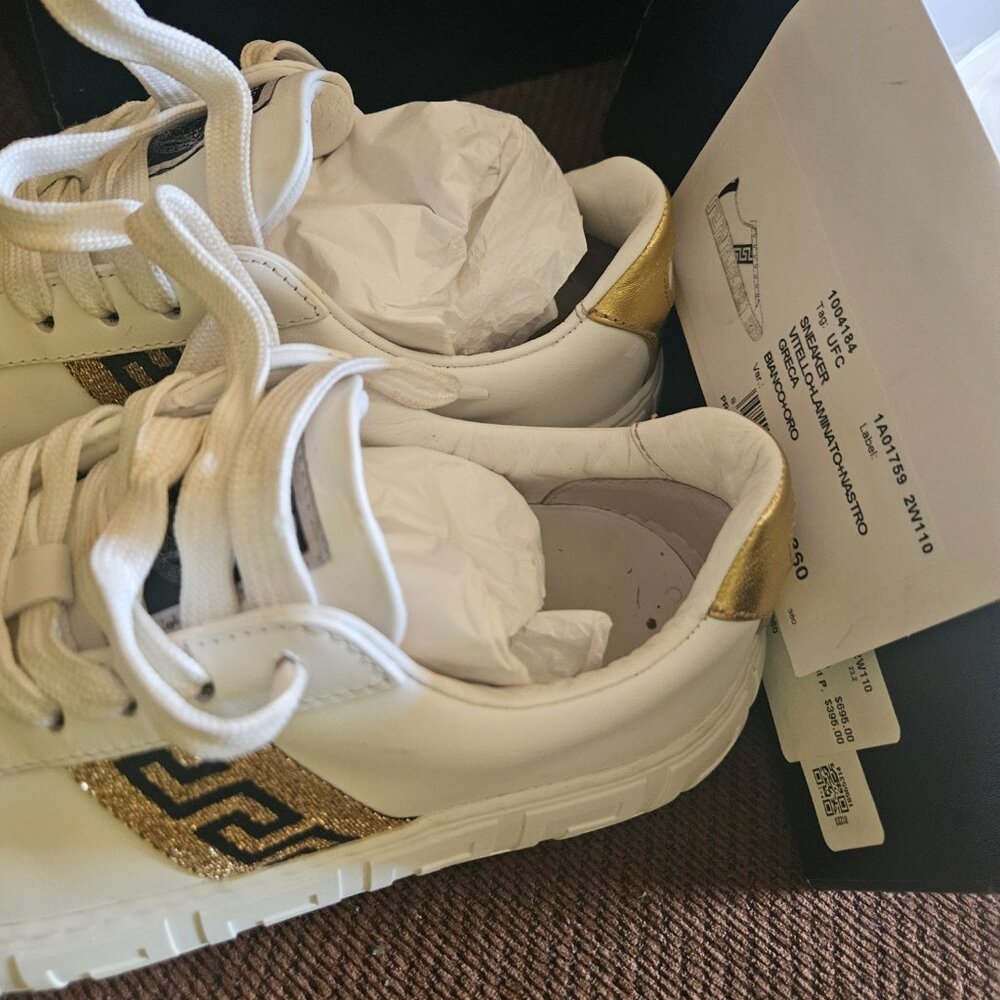 Authentic Versace Greca-Print Sneakers - image 2